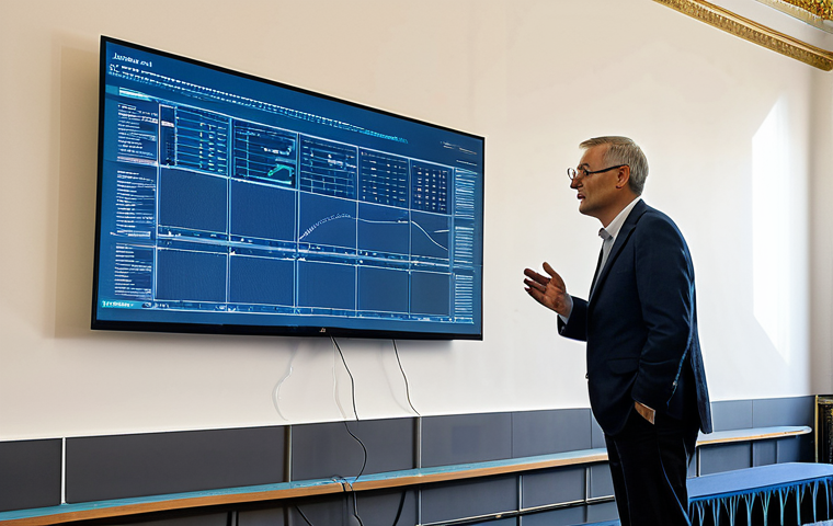 양자 보안 기술의 혁신 사례 연구 - Quantum Key Distribution (QKD) Setup**

"A futuristic cybersecurity lab in Milan, Italy, featuring a...