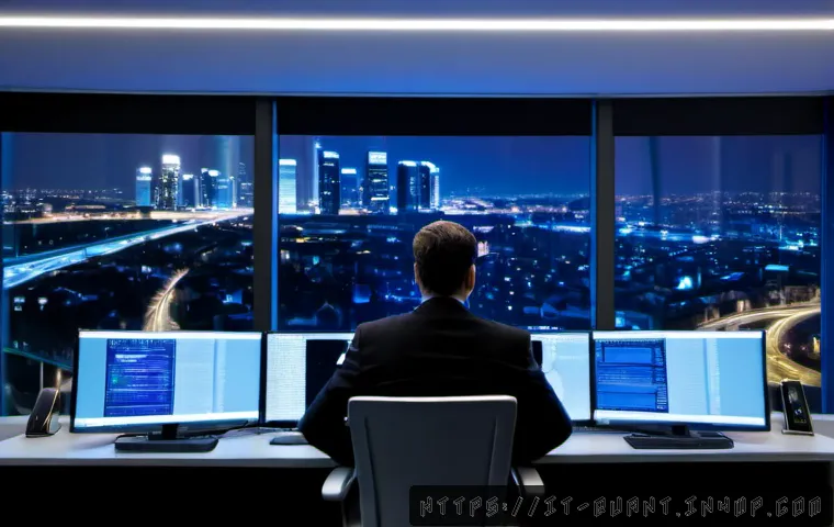 Home 8 양자 보안 기술의 글로벌 시장 동향 - Photorealistic modern cybersecurity operations room in Milan, Italy, diverse European technology ana...